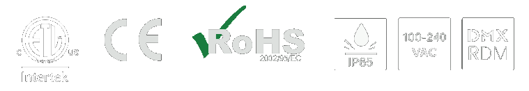 Intertek CE ROHS IP65